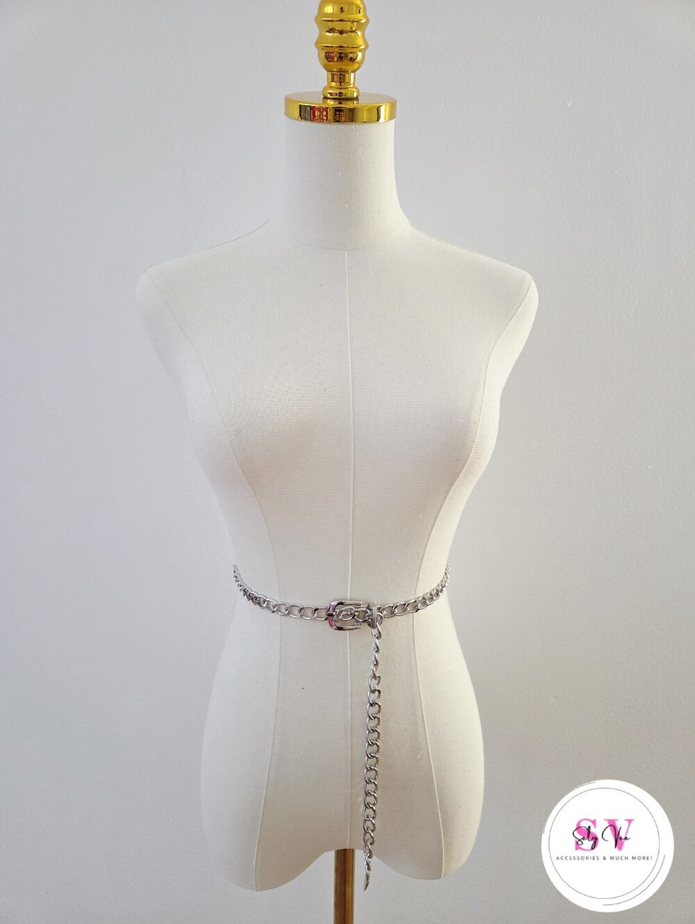 Silver Link Chain Belt